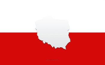 Poland map silhouette, Flag of Poland, silhouette on the flag, Poland, 3d Poland map silhouette, Poland flag, Poland 3d map HD wallpaper