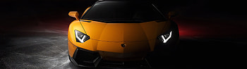 Dual Monitor, Lamborghini Aventador HD wallpaper