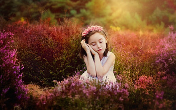 Cute Girl, cute, girl, model, flowers HD wallpaper