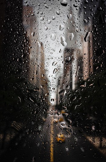 Drops, Macro, Road, Blur, Smooth, Glass HD phone wallpaper