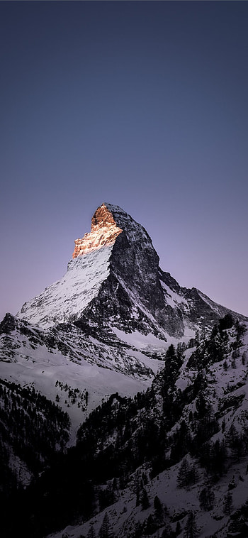 Matterhorn in winter, Zermatt scenery, Mountains in Switzerland, perfection HD phone wallpaper