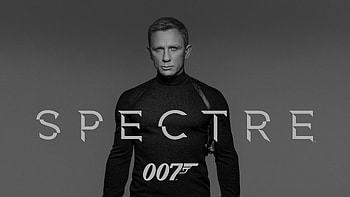 007 Spectre movie, Dark and intense, Film poster, Black and white HD wallpaper