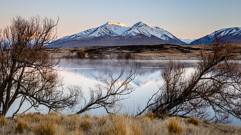 Nature, Rivers, Mountains, Lake, Branch HD wallpaper