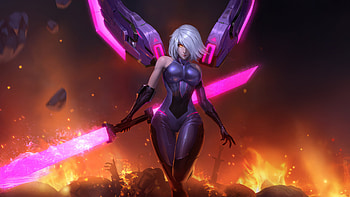 Battle Angel Guardian Kingdoms, guardian-kingdoms, 2025-games, games, artwork, art, digital-art, video-games, pixiv HD wallpaper