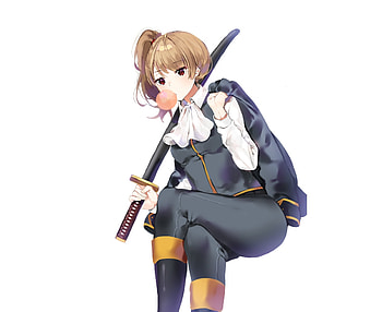 Warrior, okita sougo, anime HD wallpaper