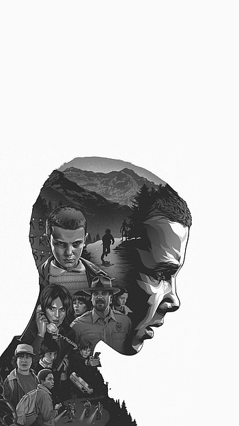 Stranger Things, Artwork, , Dark color palette HD phone wallpaper