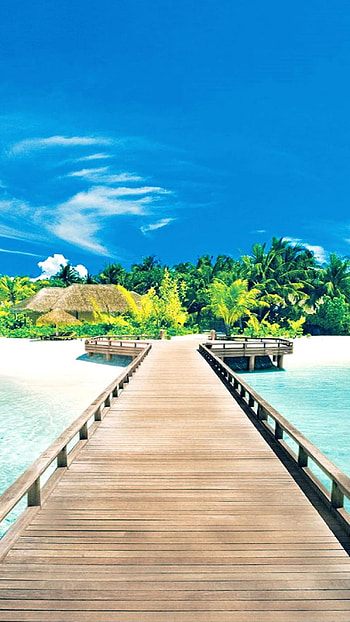 Beach Background, Heaven Beach HD phone wallpaper