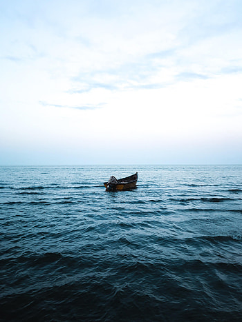 Nature, Water, Waves, Ocean, Boat HD phone wallpaper