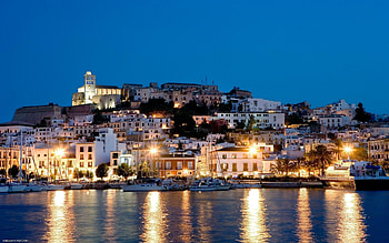 Ibiza's allure, Sandy beaches, Crystal-clear waters, Mediterranean paradise HD wallpaper