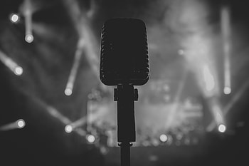 Music, Bw, Chb, Micro, Audio HD wallpaper