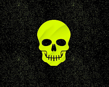 yellow skull night sky, black, yellow, night sky, skull, labrano, gizzzi HD wallpaper