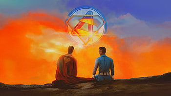 Mister Fantastic X Superman, superman, mister-fantastic, superheroes, artwork, art, digital-art HD wallpaper