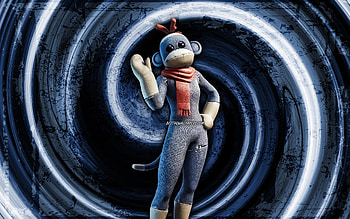Monks, blue grunge background, Fortnite, vortex, Fortnite characters, Monks Skin, Fortnite Battle Royale, Monks Fortnite HD wallpaper
