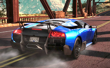 Lamborghini Murcielago LP670-4 SV - Need for Speed Hot Pusuit (2010), blue, preview, games, cars, available, , body kit, structure, need for speed hot pursuit, video games HD wallpaper