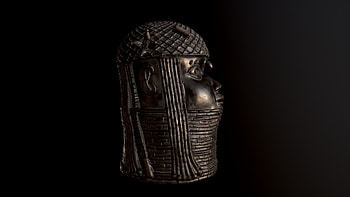 Benin, Ellie Slater art, Benin bronze head, Cultural expression HD wallpaper
