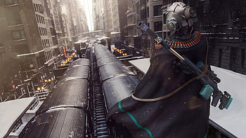 Sniper Train Job , sniper, artist, artwork, digital-art HD wallpaper