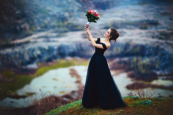 *, lady, model, abstract, graphy HD wallpaper