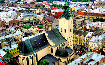 Lviv's top , Beautiful Ukrainian city, Iconic city views, Must-have Lviv backgrounds HD wallpaper