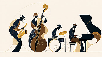 Clean Jazz Quartet HD wallpaper