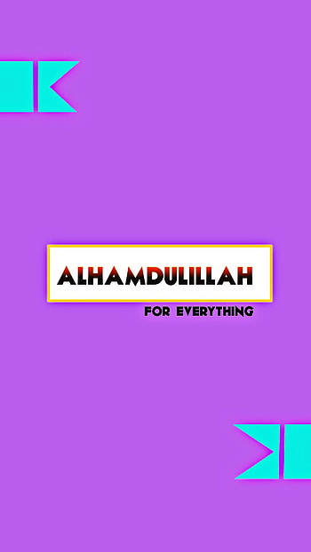Alhamdulillah, electric magenta, beautiful , blue, , , alhamdulillah for everything HD phone wallpaper