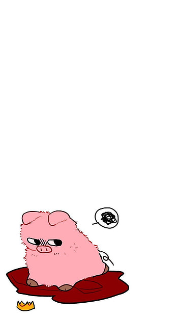 Piglet || Technoblade, art, mcyt, pink, simplistic, white, light, animal, dsmp, pig HD phone wallpaper