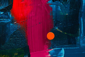 Dynamic close-up of a colorful abstract acrylic painting featuring bold textures. HD wallpaper