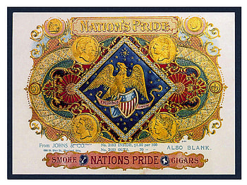 Nation's Pride, nation, eagle, cions, cigar box, folk art HD wallpaper