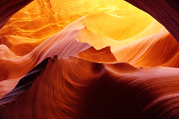 Canyon, cave, sunlight HD wallpaper
