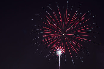 Sky, Night, Salute, Dark, Holiday, Firework, Fireworks HD wallpaper