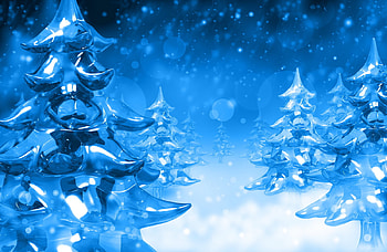 Landscape, New Year, Fir-Trees, Christmas, Xmas HD wallpaper
