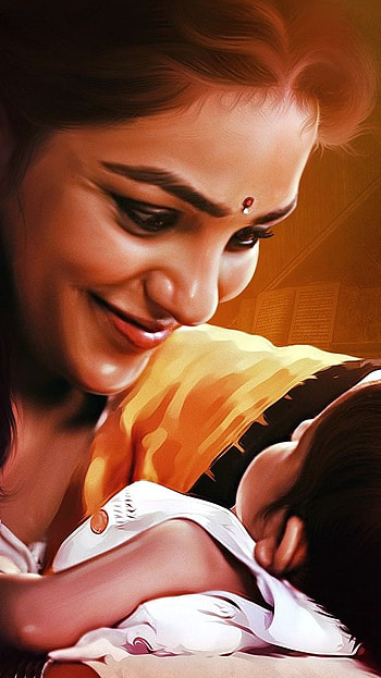 Nithya Menon, mersal, tamil movie HD phone wallpaper