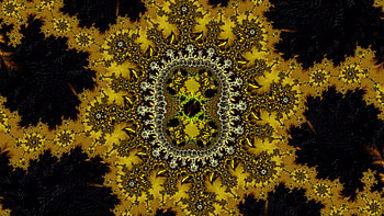 Trippy Psychedelic Fractal, trippy, psychedelic, trance, yellow, black, Abstract, fractal, abstract black HD wallpaper