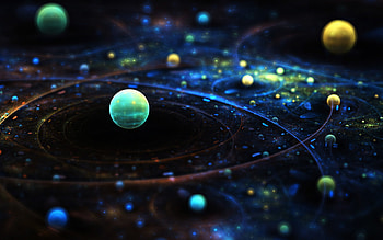 Tilt Shift Space HD wallpaper