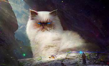 Fantasy, Art, Cat, Sight, Opinion, King, Tsar, Majestic HD wallpaper