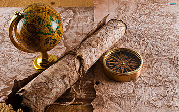 Miscellanea, Miscellaneous, Journey, Table, Compass, Map, Globe HD wallpaper