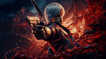 Dante In Devil May Cry 5 , devil-may-cry-5, games, 2024-games, ai, artwork, digital-art, video-games, tony-redgrave, dante HD wallpaper