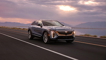 Dark, Grey, Cadillac, Lyriq, Car, Road, 2023, Sky, 5 Cars HD wallpaper