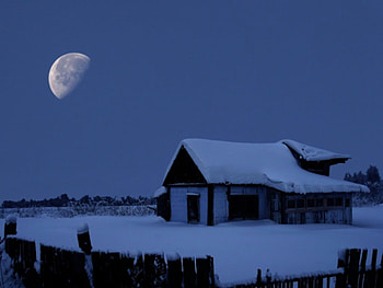 Moon Night, winter, night, moon, , beautiful HD wallpaper