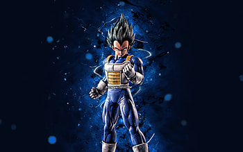 Vegeta, , blue neon lights, Dragon Ball, warrior, Dragon Ball Super, DBS, Vegeta DBS, Bejita, DBS characters, Vegeta , Vegeta Dragon Ball HD wallpaper