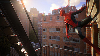 Spider Man 2 Haning Out Of The Window, spiderman-2, spider-man-2, superheroes, ps5-games, ps-games, 2024-games, games, video-games, artstation HD wallpaper