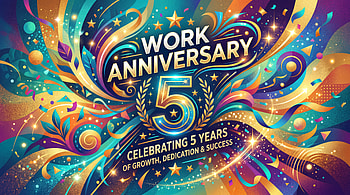 5-Year Work Anniversary — Celebration HD wallpaper
