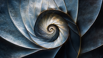 Stunning Fibonacci Spiral, fibonacci spiral, spiral, shell, nature, texture HD wallpaper