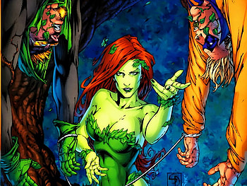 Poison Ivy, comic, villian, cartoon, female HD wallpaper