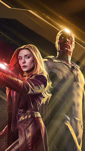Scarlet Witch, Vision, WandaVision, Sony Xperia HD phone wallpaper