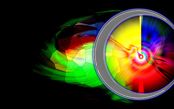 Abstract, Rainbow, Circles, Shine, Light, Brilliance, Form, Forms, Iridescent HD wallpaper