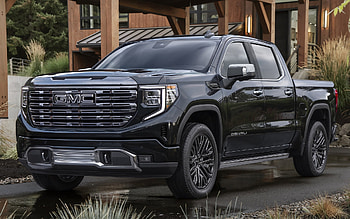 2022, GMC Sierra Denali, Crew Cab, front view, Exterior, Black Sierra Denali, American Cars, GMC HD wallpaper