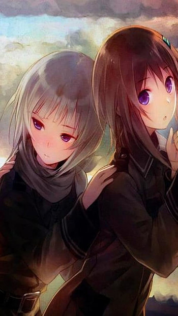 Anime Best Friends, Cute, Friends HD phone wallpaper