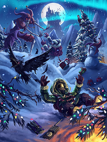 We Were Here Forever, Christmas artwork, Festive atmosphere, Cooperative puzzle-solving HD phone wallpaper