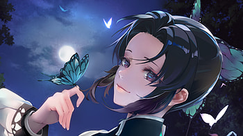Shinobu Kochou Butterfly Demon Slayer Kimetsu no Yaiba HD wallpaper