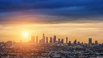 Los Angeles highlights, Iconic landmarks, Vibrant streets, Urban aesthetics HD wallpaper
